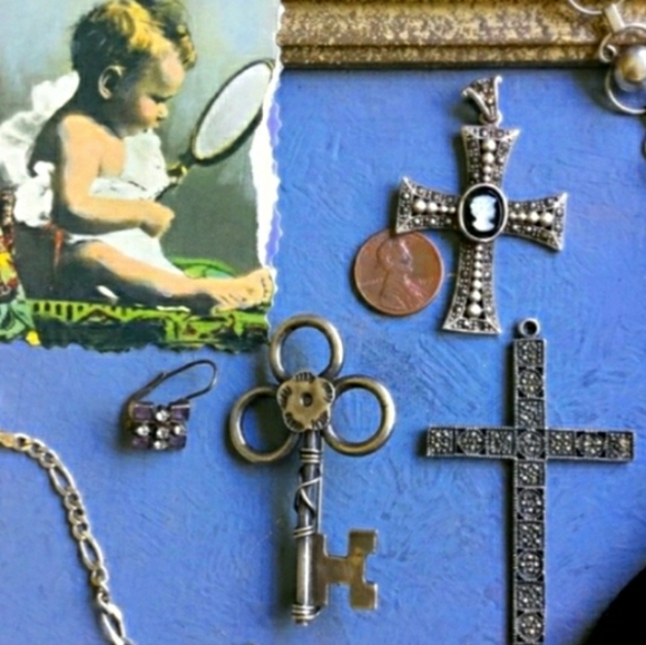 π¦ VINTAGE GIRLS OVERALLS w BUTTERFLY 90's Sz 6 - Picture 10 of 16